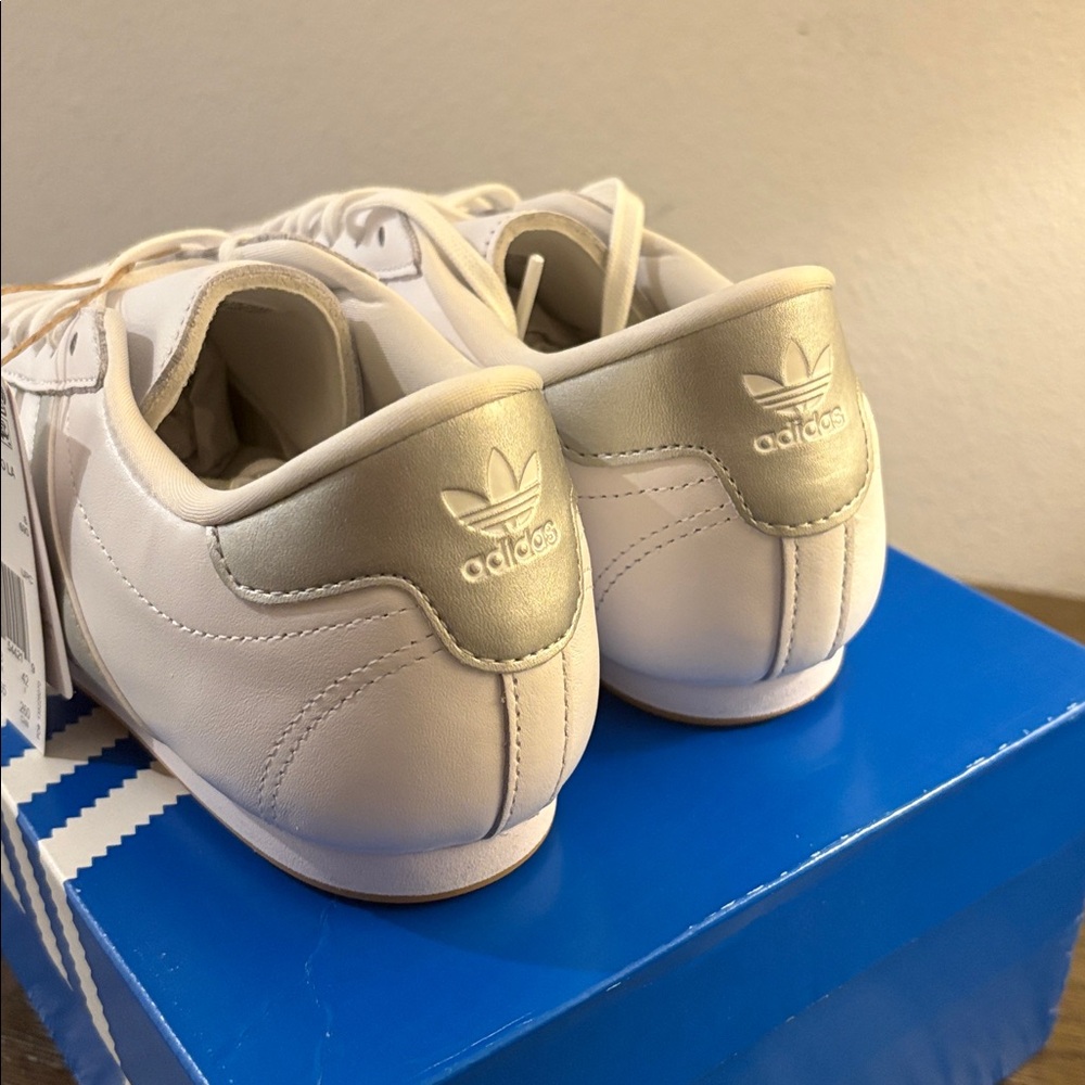 NIB [Adidas] Taekwondo Lace Athletic Sneakers White/Silver Women’s 9.5 / M 8.5 - Picture 9 of 14